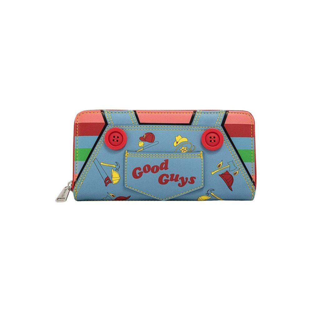 2953 Childs Play Chucky Good Guys Doll Cosplay Zip Around Wallet Licensed